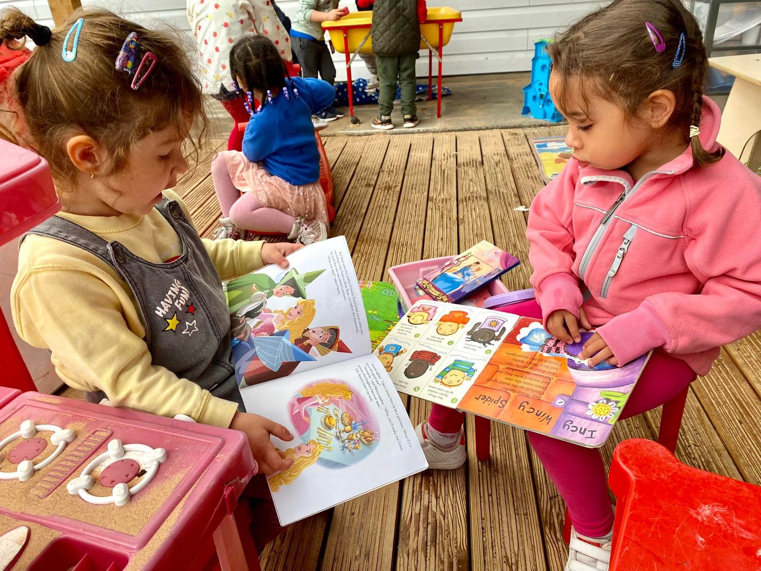 reading to each other